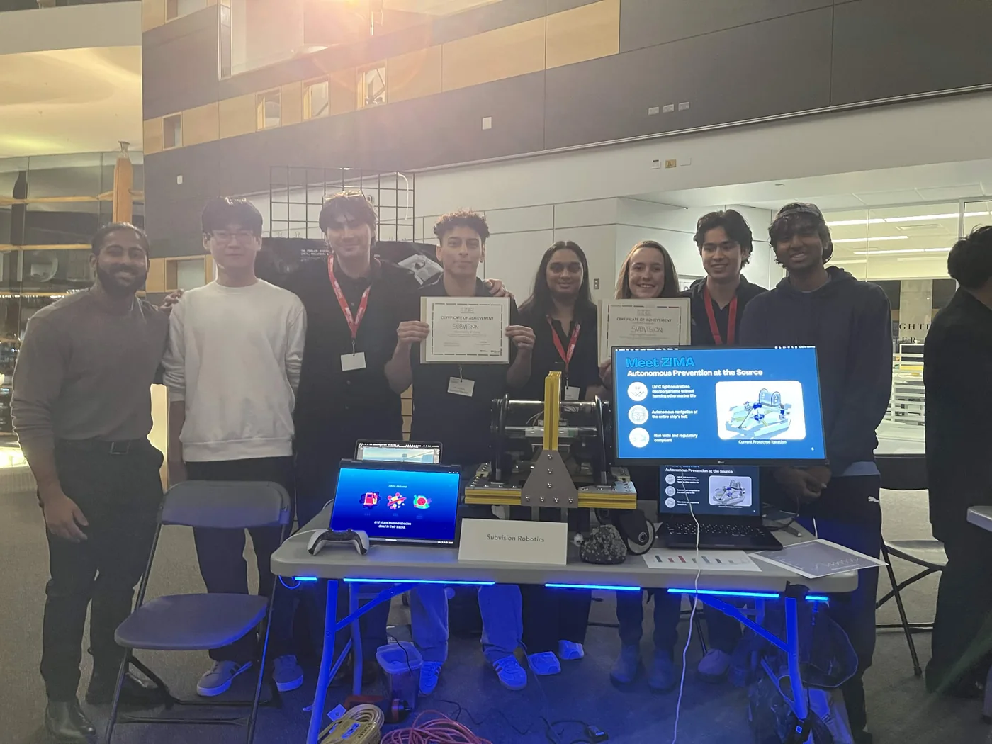 Subvision evening robotics demo setup