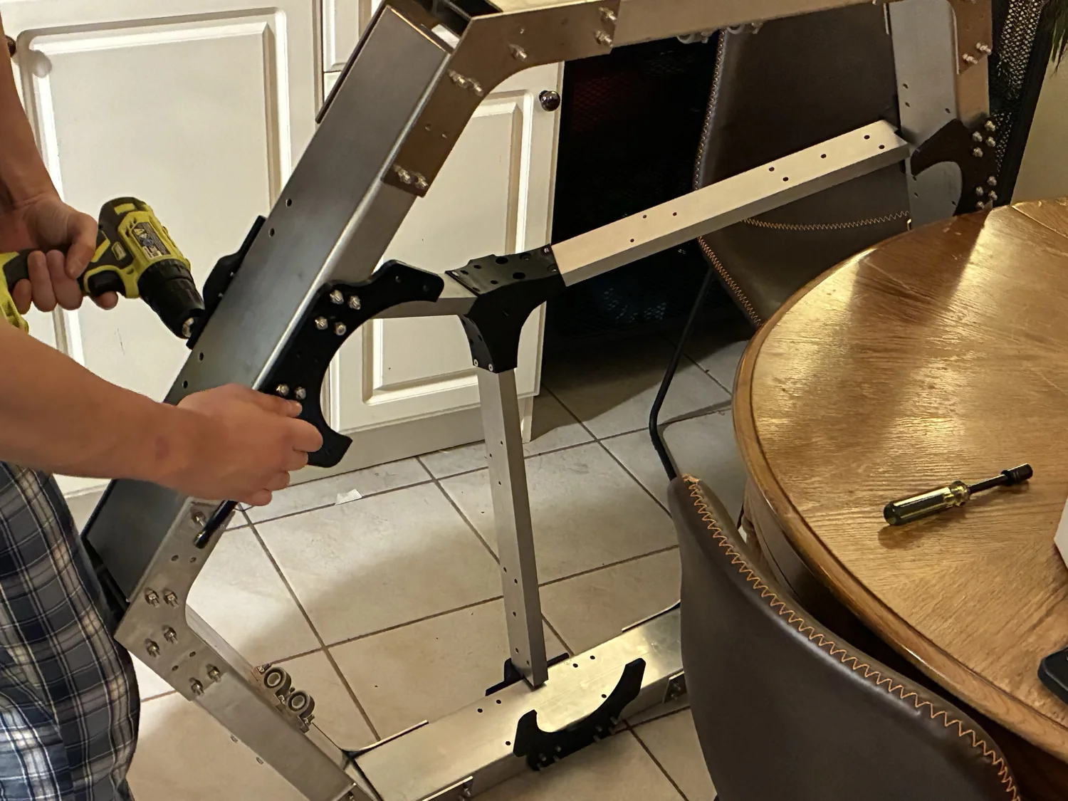 Large ZIMA frame assembly in progress